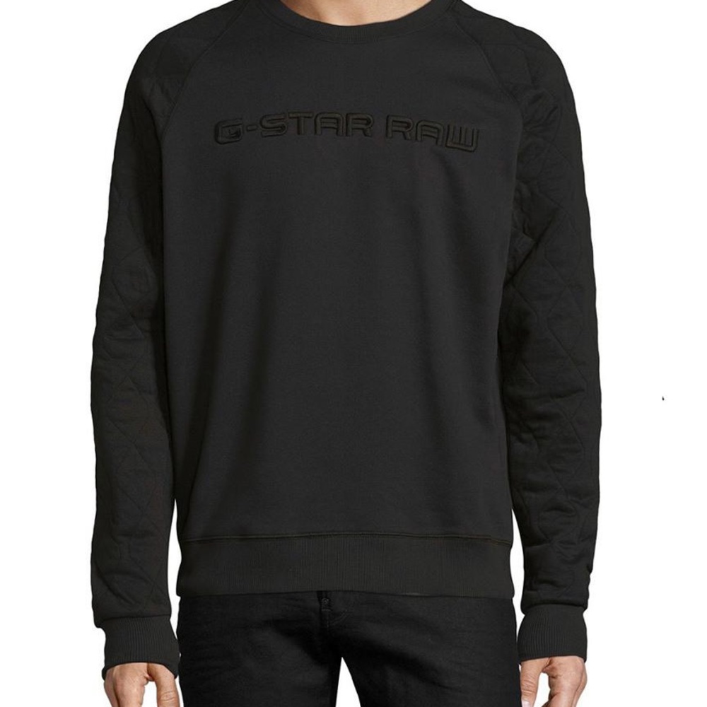 G Star Raw men’s Tarev quilted crew neck M Black